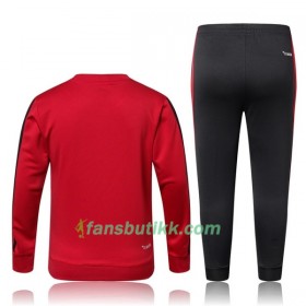 Barn AC Milan Trenings Collegegenser Set 2017-18 Rød